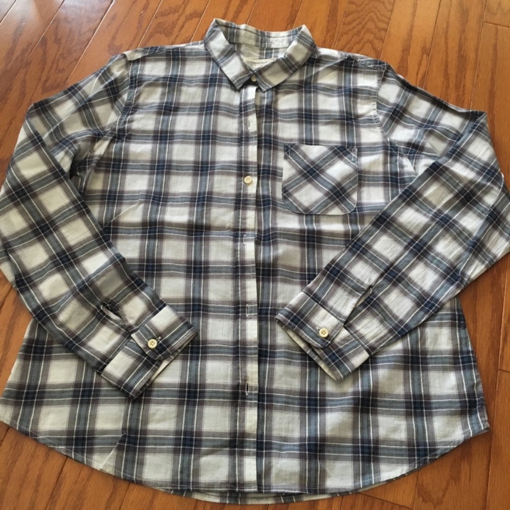 Current / Elliott Plaid Blouse
